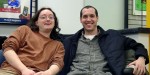 Ethan Machado and I in some Kinko's near Evanston, IL