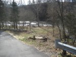 looking down the driveway from the road