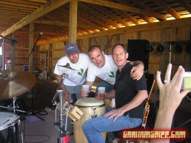 Kevin, Brian and Joe after the gig