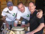 Kevin, Brian and Joe after the gig