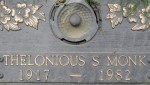 Gravestone of Thelonious S. Monk (1917 - 1982) and daughter Barbara E. Monk (1953 - 1984) at Ferncliff Cemetary in Hartsdale, NY