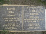 Gravestone of Bela Bartok (1881 - 1945) at Ferncliff Cemetary in Hartsdale, NY