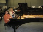 Joey DeFrancesco behind the Fazioli at NAMM 2007